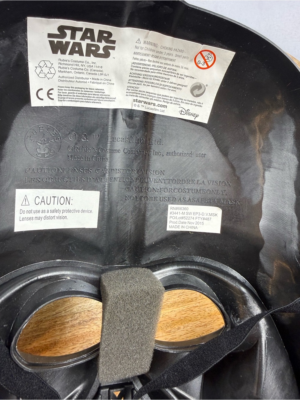 Lollie Closet Star Wars Darth Vader & Mandalorian Costume Mask Set - Picture 6 of 12